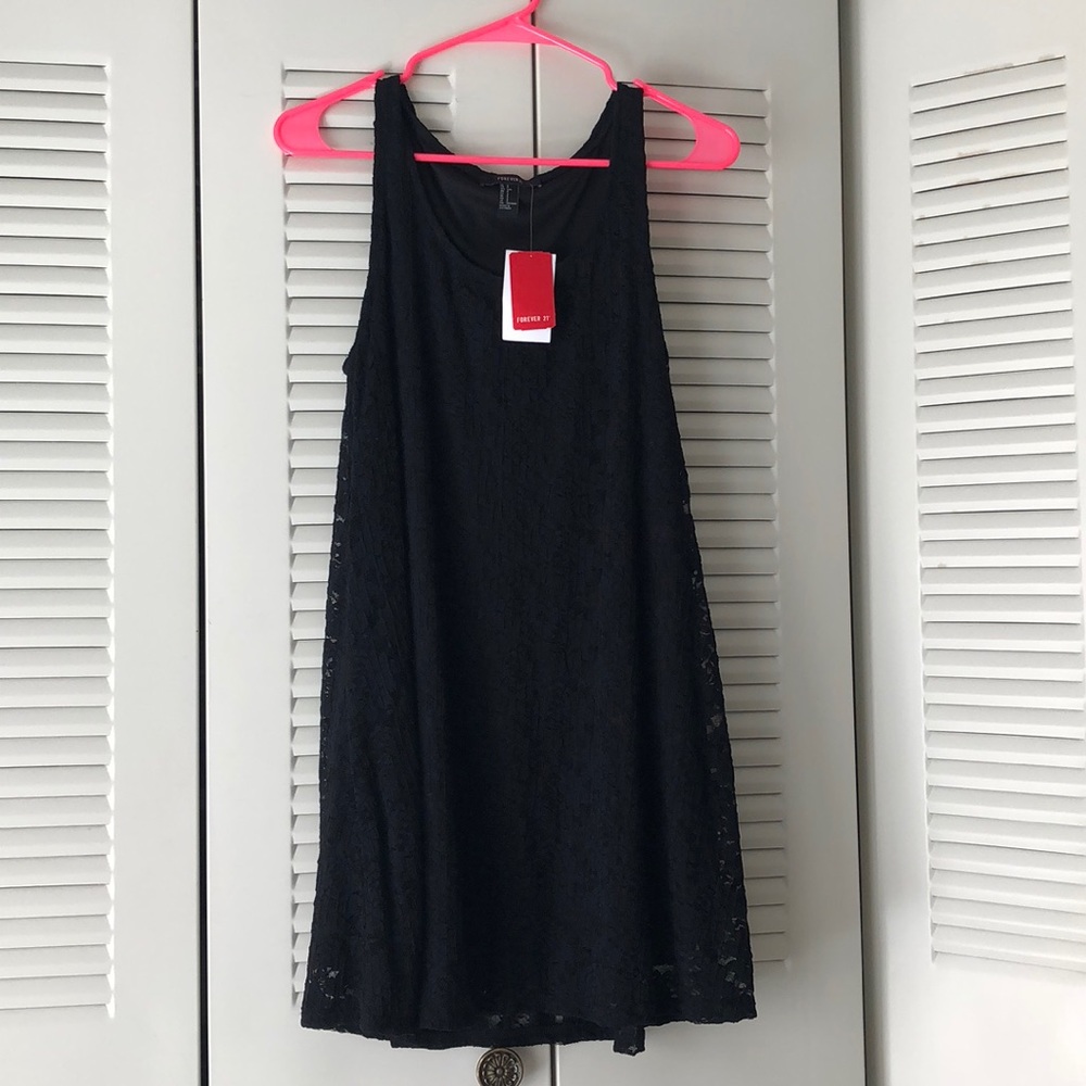 Black lace dress